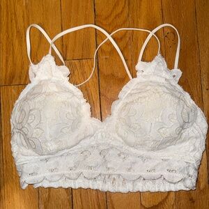 Wishlist White Lace Bralette
